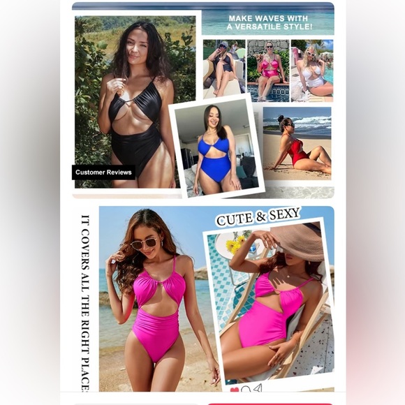 Blooming Jelly Women's Olive Green One Piece Swimsuit - Picture 4 of 5